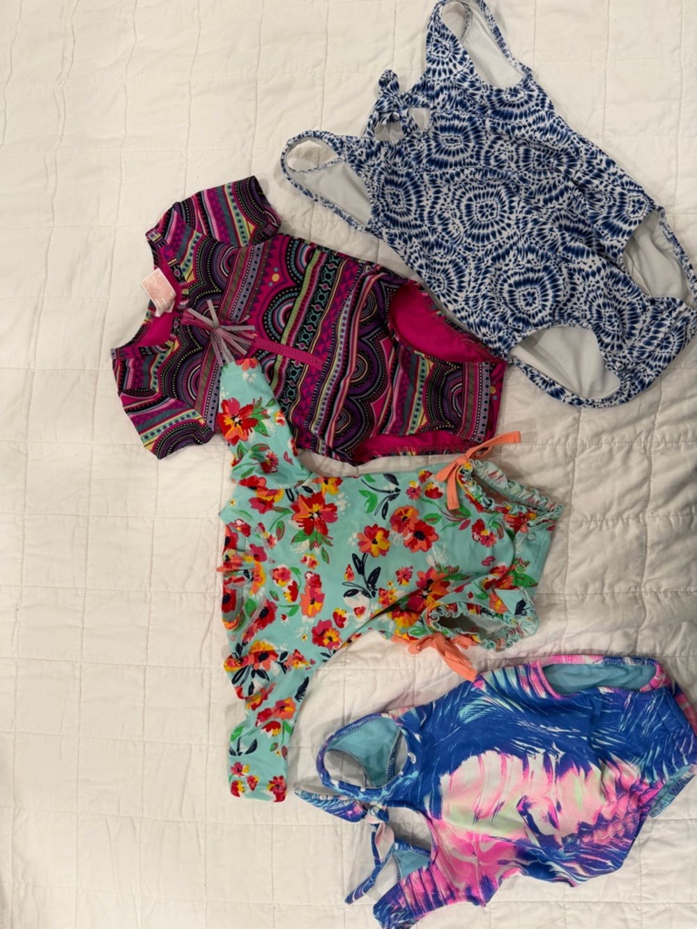 Baby girl Mixed One-Piece Swimsuit Lot